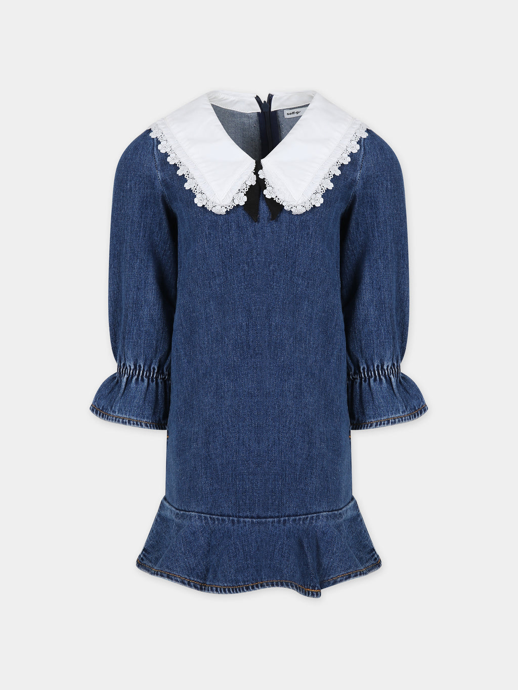 Vestito elegante in denim per bambina